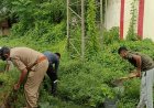 पुलिस प्रशासन द्वारा चलाया गया स्वच्छता एवं वृक्षारोपण अभियान 